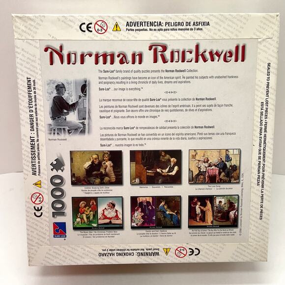 NORMAN ROCKWELL 1000 pc puzzle THE Music Man / No Christmas Problem Now NIB - Picture 5 of 7